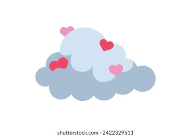 Love Cloud Happy Valentine Day Sticker