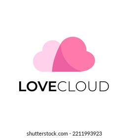 Logo-Design für Liebe und Cloud