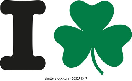 I love with clover instead of heart