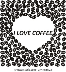 I love coffee background with grain