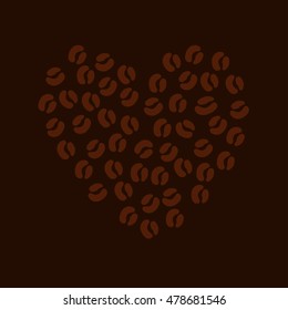 Love from coffee beans