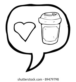 i love coffee cartoon