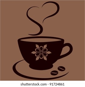 Love coffee concept