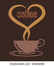 love coffee cup, coffee cup vector