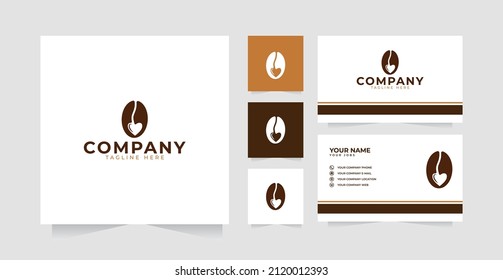 Love coffee design inspiration and business card