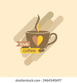 Love Kaffee Design Logo-Symbol