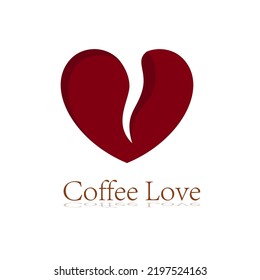 love coffee logo. coffe the logo. liver. Love.