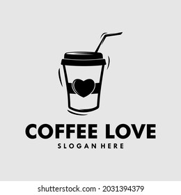 love coffee logo design template