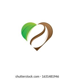 love coffee logo design vector