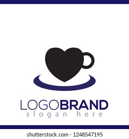 Love Coffee logo icon vector