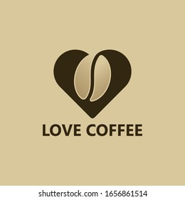 Love Coffee Logo Template Design