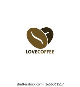 Love Coffee Logo Template Design