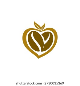 Amor Naturaleza de café Vector único