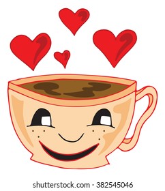love coffee vector illustration