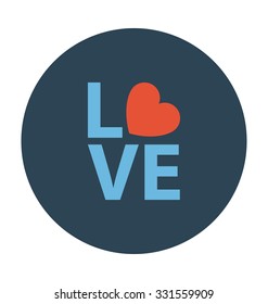 Love Colored Vector Illustration
