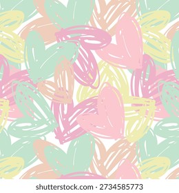 Liebe, bunte Herzen Nahtloses Muster Design