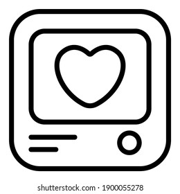 love comment, expression simple line icon