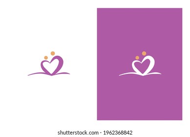 Love Compassion - Logo Icon Vector Set 1 Fits for : organic product, logo company, brand, Child, Kids, 