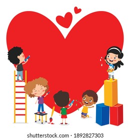Concepto De Amor Con Caricatura