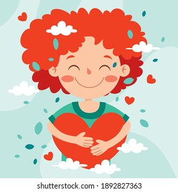 Love Concept With Cartoon Character