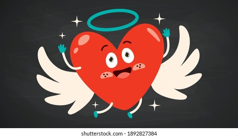 Love Concept With Cartoon Character