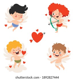 Love Concept With Cartoon Character