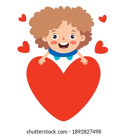 Love Concept With Cartoon Character