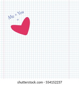 Love concept with copy-space
