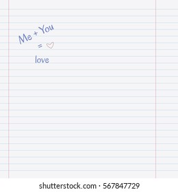 Love concept with copy-space