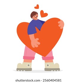 Love Concept With Flat Character