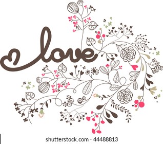 love concept floral design