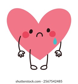 Love Concept With Heart Character