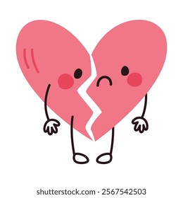 Love Concept With Heart Character
