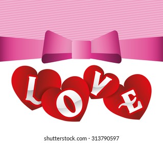 love concept with heart design, vector illustration 10 eps graphic. 