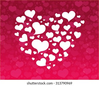 love concept with heart design, vector illustration 10 eps graphic. 