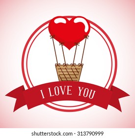 love concept with heart design, vector illustration 10 eps graphic. 