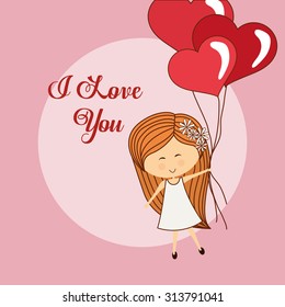 love concept with heart design, vector illustration 10 eps graphic. 