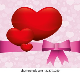 love concept with heart design, vector illustration 10 eps graphic. 