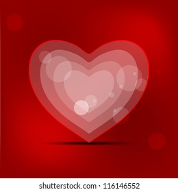 Love concept with heart. EPS 10.
