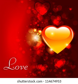 Love concept with hearts. EPS 10.
