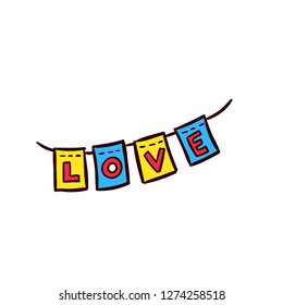 Love concept line icon. Simple element illustration. Love outline symbol design. Can be used for web and mobile UI/UX. Modern vector style.