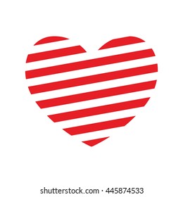 Love  concept represented by heart icon. isolated and flat illustration 