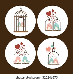 love concept with  romantic icons design, vector illustration eps 10