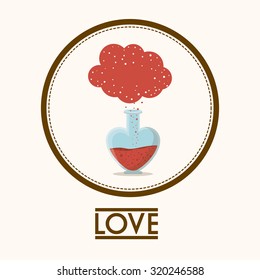 love concept with  romantic icons design, vector illustration eps 10