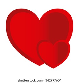 Love concept and romantic icons design, vector illustration 10 eps graphic.