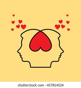 Love concept vector design