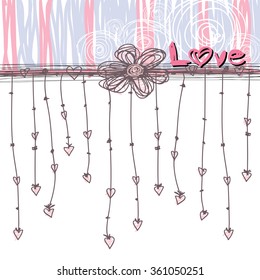 Love concepts design on white background 
