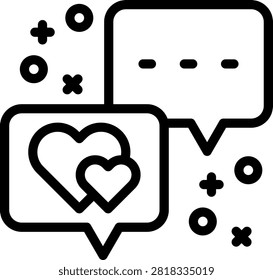 Love Confession Vector Design Icon Style