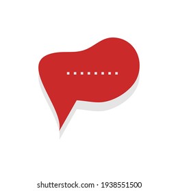 Love confused talking icon vector minimalist