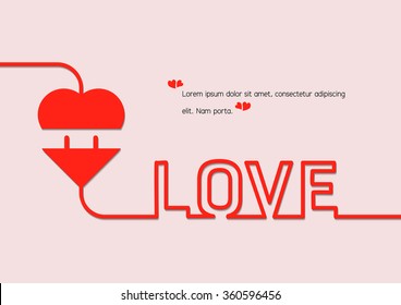 Love connection concept